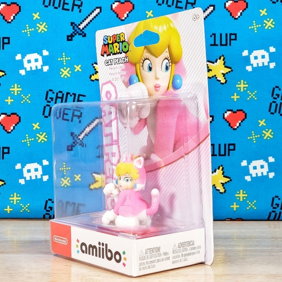 Amiibo Super Mario 3D World Princess Cat Peach Nintendo Switch & 3DS Collectible - Picture 6 of 9